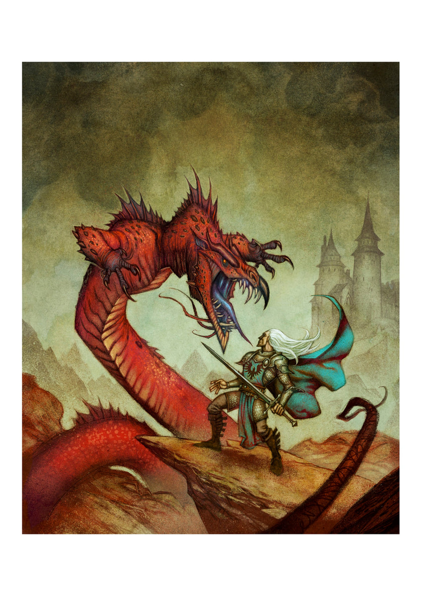 Dragons - store 2015 Signed Print by Artist JEK